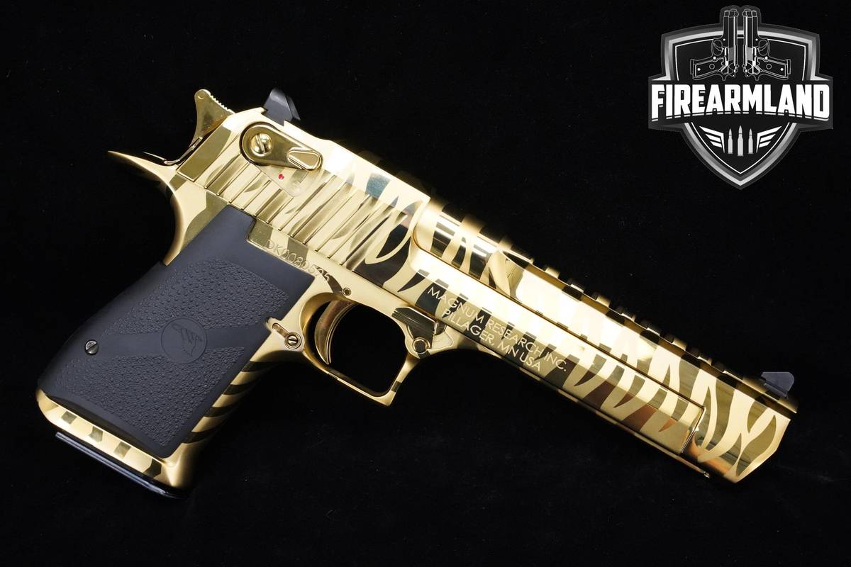 Magnum Research Desert Eagle MK XIX GOLD Tiger Stripe 44 Desert-Eagle XIX