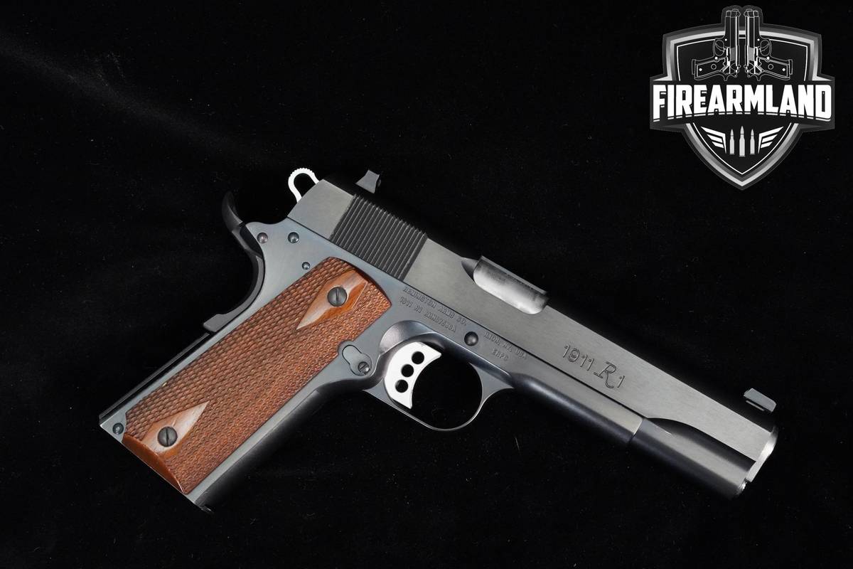 Remington 1911 R1 45 ACP 5" Blued 1911A1 +ORIG CASE Wilson Combat Parts