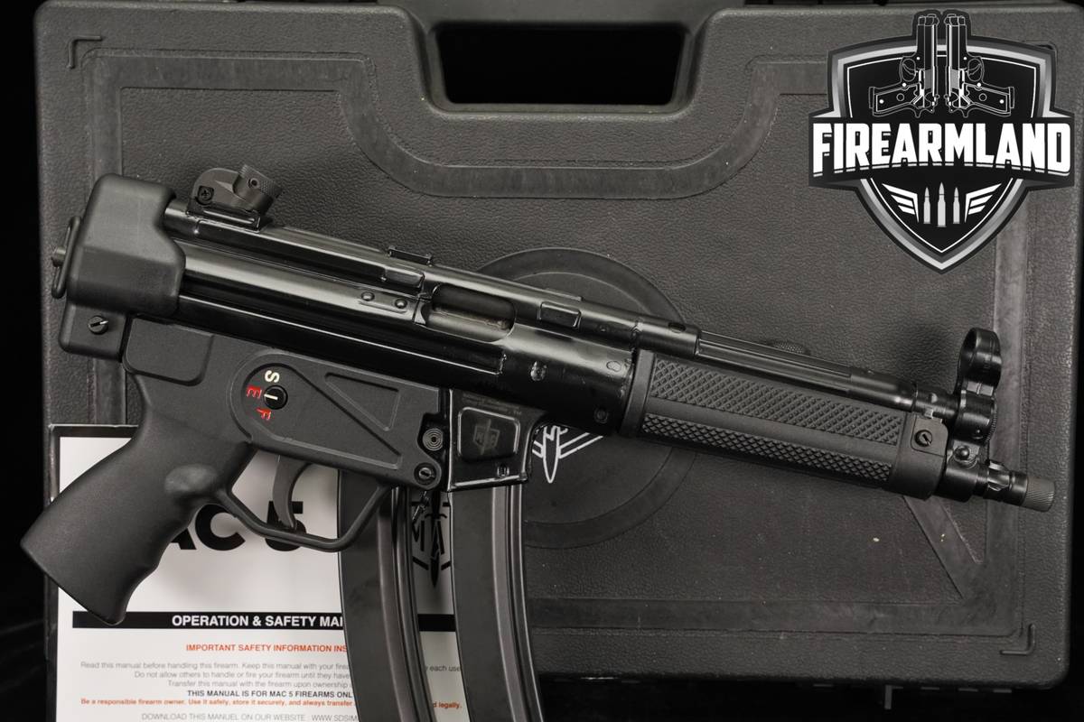 Military Armament Corporation MAC-5 9mm 8.9" MP5 MP5K +2 MAGS & ORIG CASE