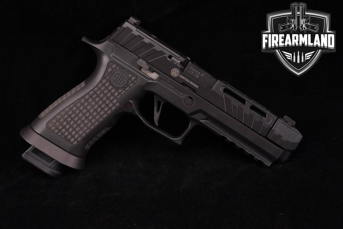 Sig Sauer P320 Spectre Comp Blackout Custom Works 9mm 4.6" P-320 +ORIG CASE