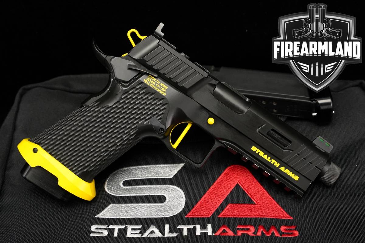 Stealth Arms Platypus 17 9mm Optics-Ready 1911 2011 THREADED +2 MAGS, CASE