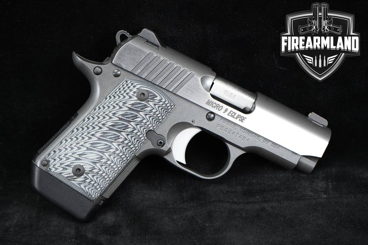 Kimber Micro 9 Eclipse 9mm 3.15" Two-Tone 1911 4MAGS & ORIG BOX