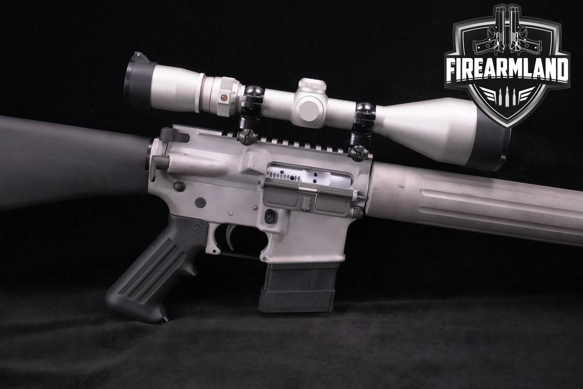 Olympic Arms Centurion 15 Sporter 223 Rem AR15 20.0" Silver +2 MAGS & OPTIC