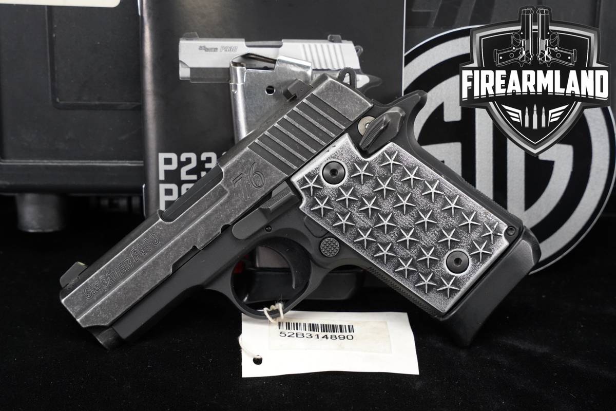 Sig Sauer P938 WE THE PEOPLE 9mm Factory Engraved P 938 +2 MAGS & ORIG CASE