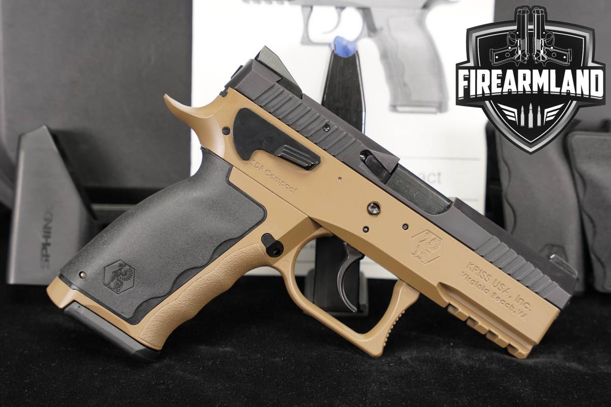 Sphinx Systems SDP Compact 9mm 3.7" Two-Tone FDE DA/SA +2 MAGS & ORIG CASE