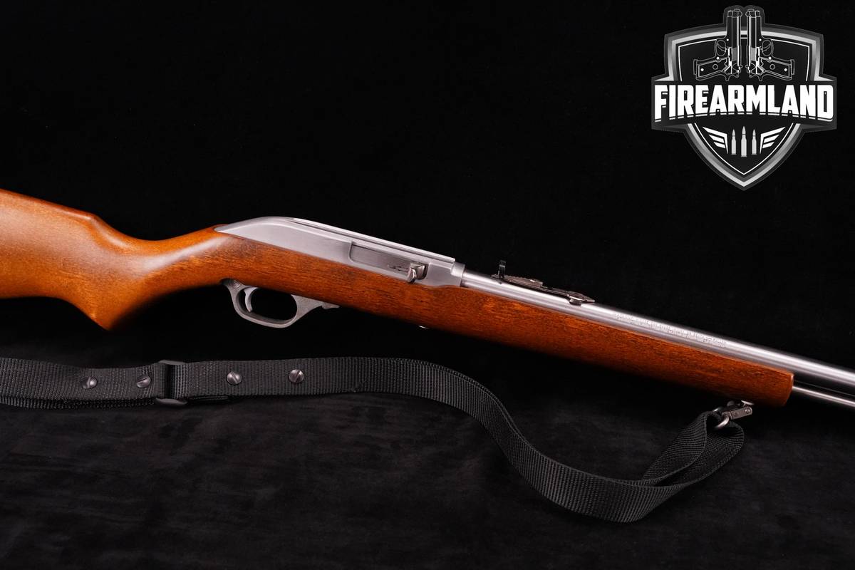 1997 Marlin Model 60 SB 22LR 22" Satin Stainless & Walnut