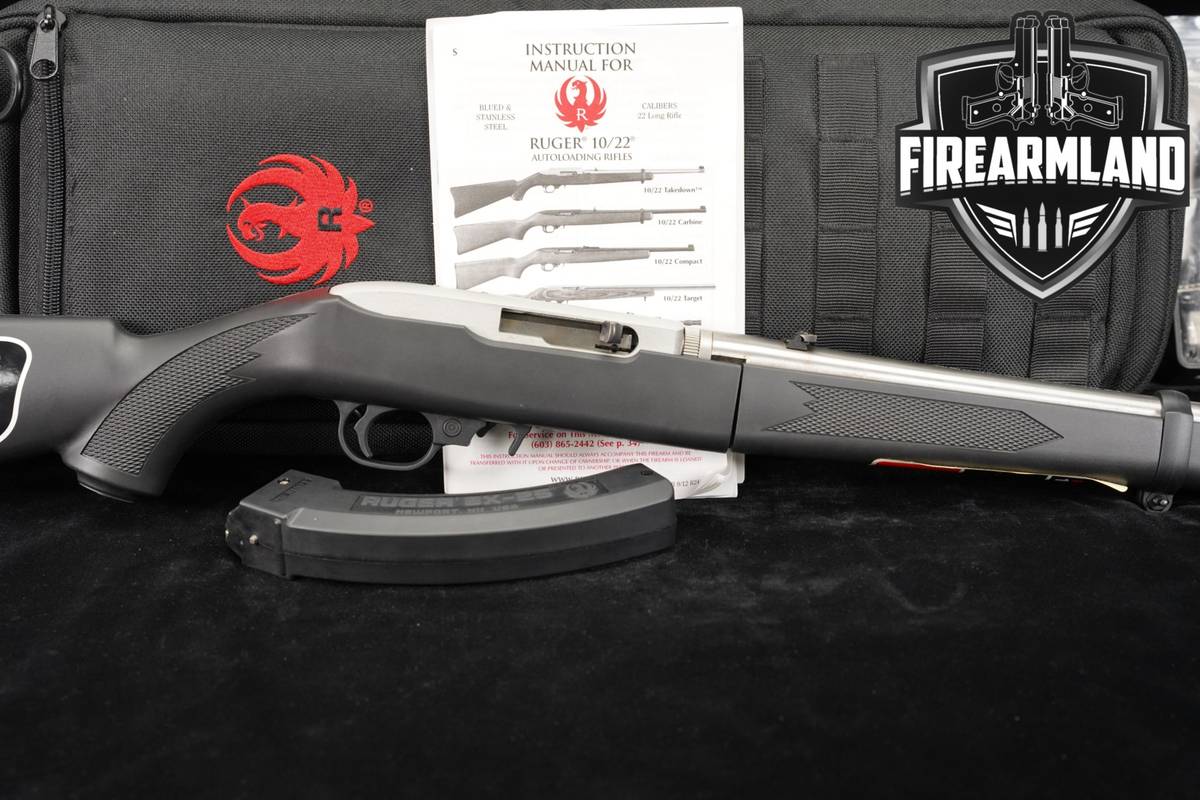 Ruger 10/22 Takedown 22LR 18.5 Stainless & Synthetic 10 22 1022 +ORIG CASE