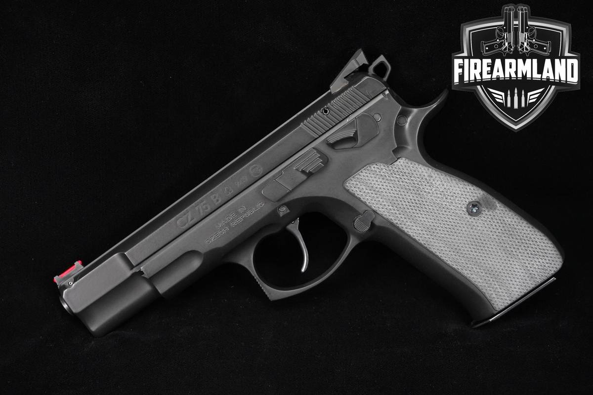 DISCONTINUED CZ 75 B Omega 9mm 4.6" Black Polycoat CZ75 +2 MAGS & ORIG CASE