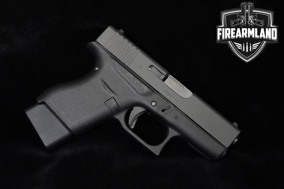 Glock 43 Slimline 9mm 3.4" Glock G43 G-43 +2 MAGS & ORIG CASE