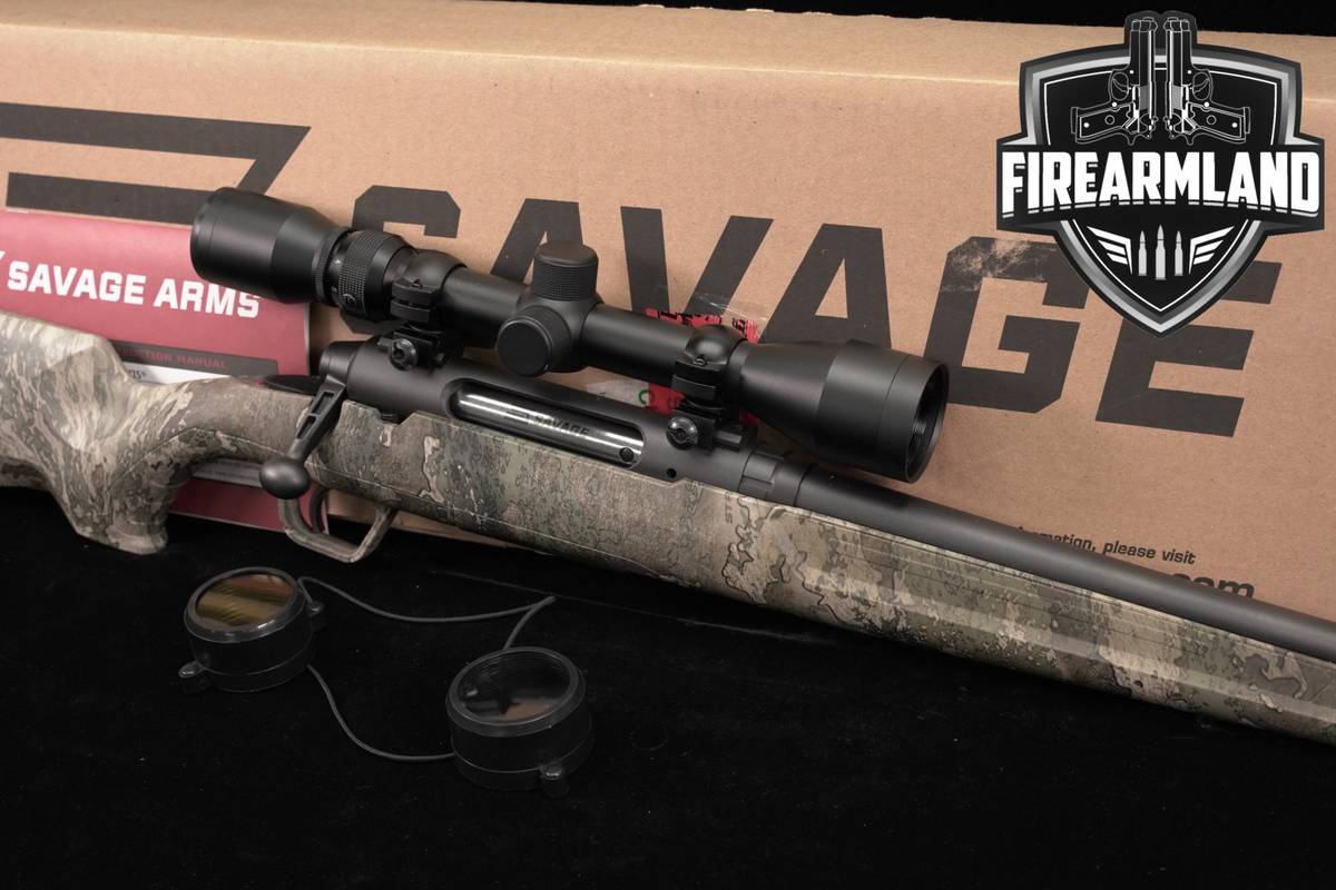 Savage Arms Axis XP 350 Legend Black & Camouflage +ORIG BOX, WEAVER SCOPE