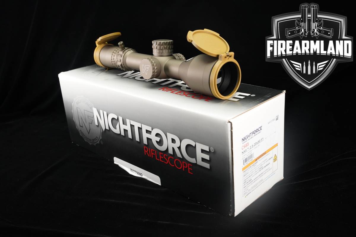 Nightforce Optics NX8 2.5-20x50 F1 Illuminated MOAR MOA FFP NX-8 Scope