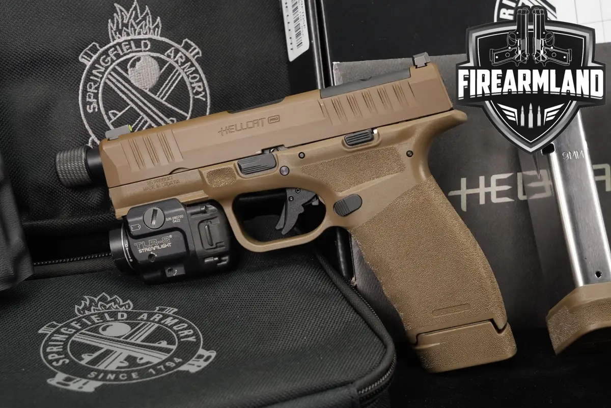 Springfield Armory Hellcat Pro OSP 9mm 4.4 FDE THREADED +5 MAGS, ORIG CASE