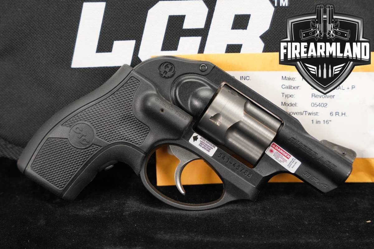 Ruger LCR Crimson Trace Lasergrips 38 Special +P 1.875" +ORIG BOX