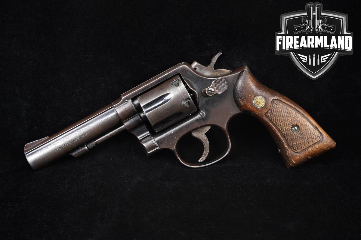1970s Smith & Wesson Model 10 10-6 Heavy Barrel 38 Special 4 Blued DA/SA
