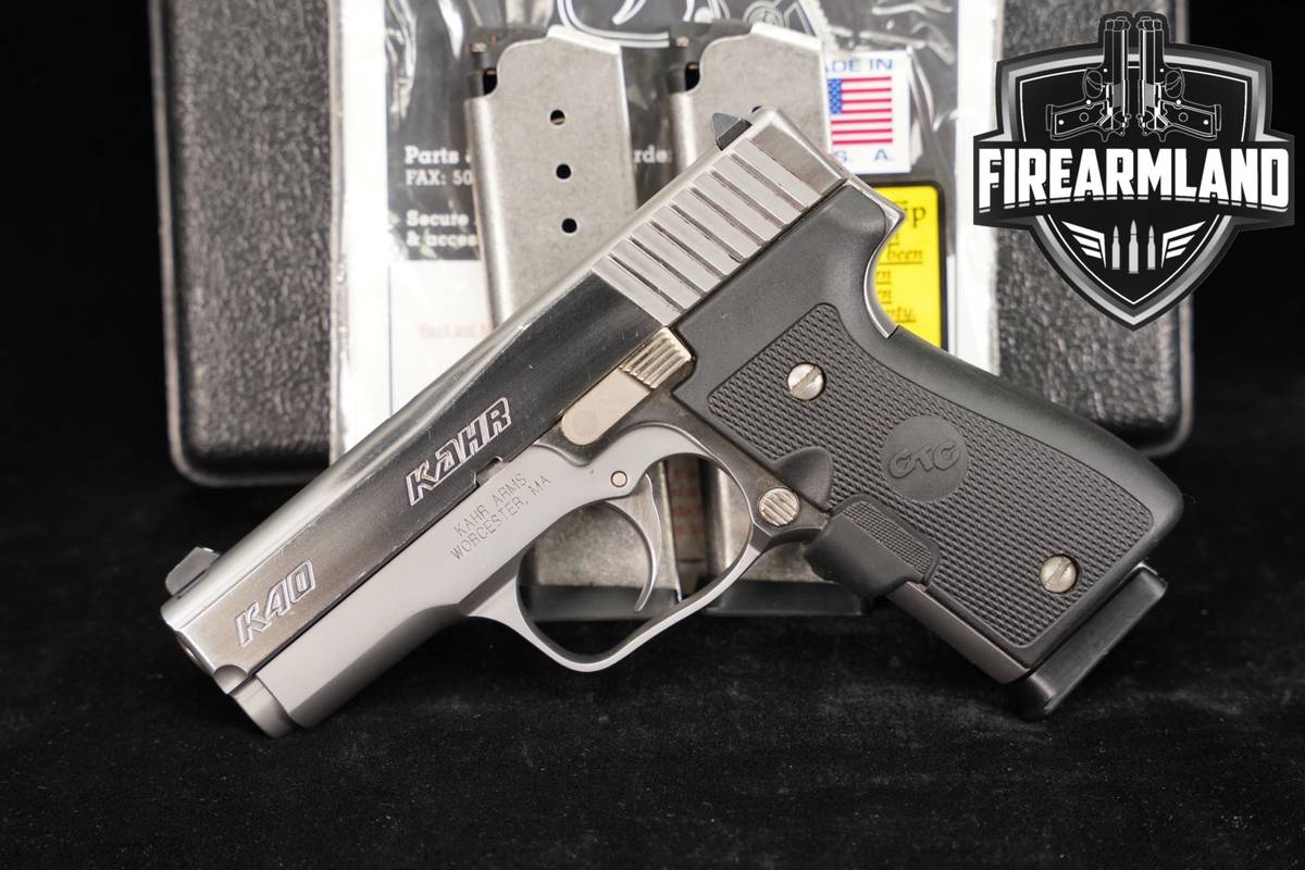 Kahr Arms K40 Elite 2003 K 40 S&W Polished Stainless +3 MAGS & ORIG CASE