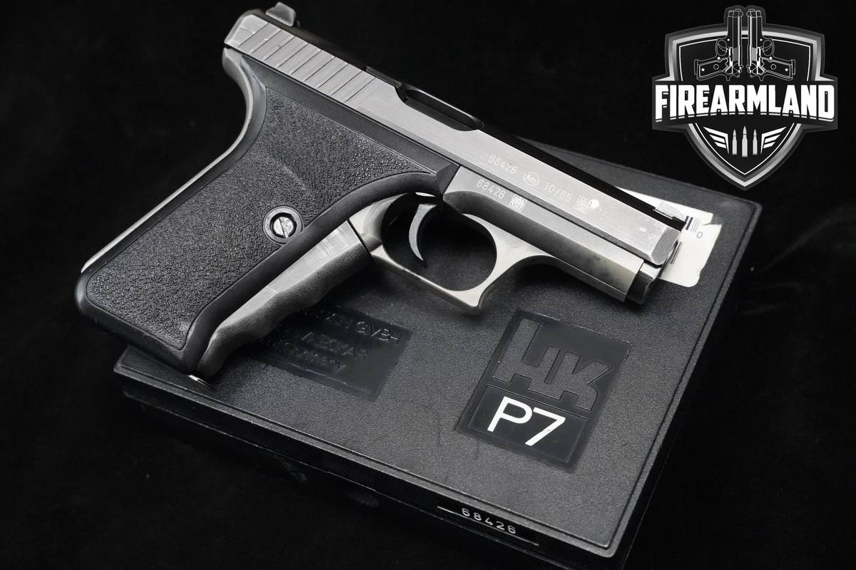 1985 Heckler & Koch (H&K-HK) P7 PSP Police Trade-In 9mm H&K-HK-P7 ORIG CASE