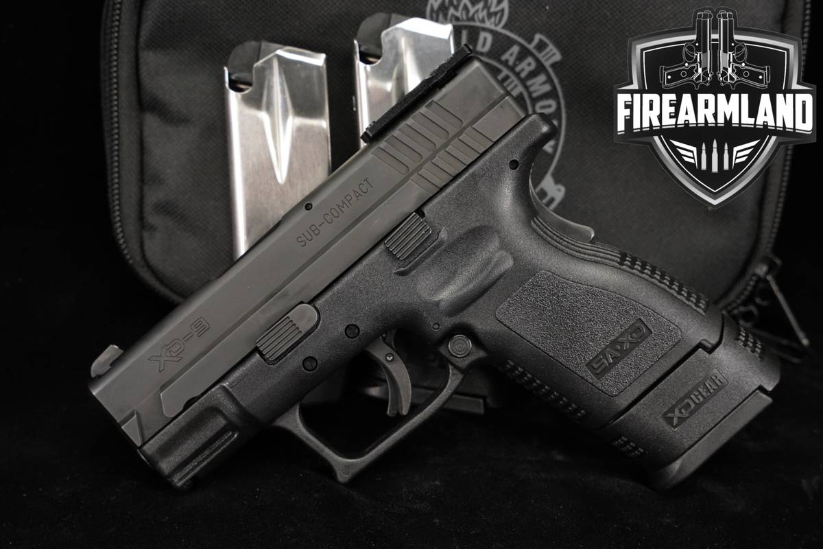 Springfield Armory XD-9 Sub-Compact 9mm XD9 +3 MAGS & ORIG CASE