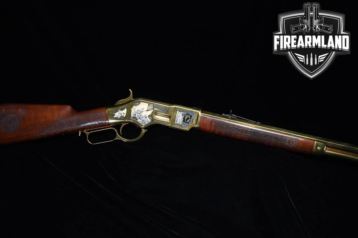 11-OF-50 A Uberti Model 66 Freedom Isn't Free Commemorative 45 Colt 24"