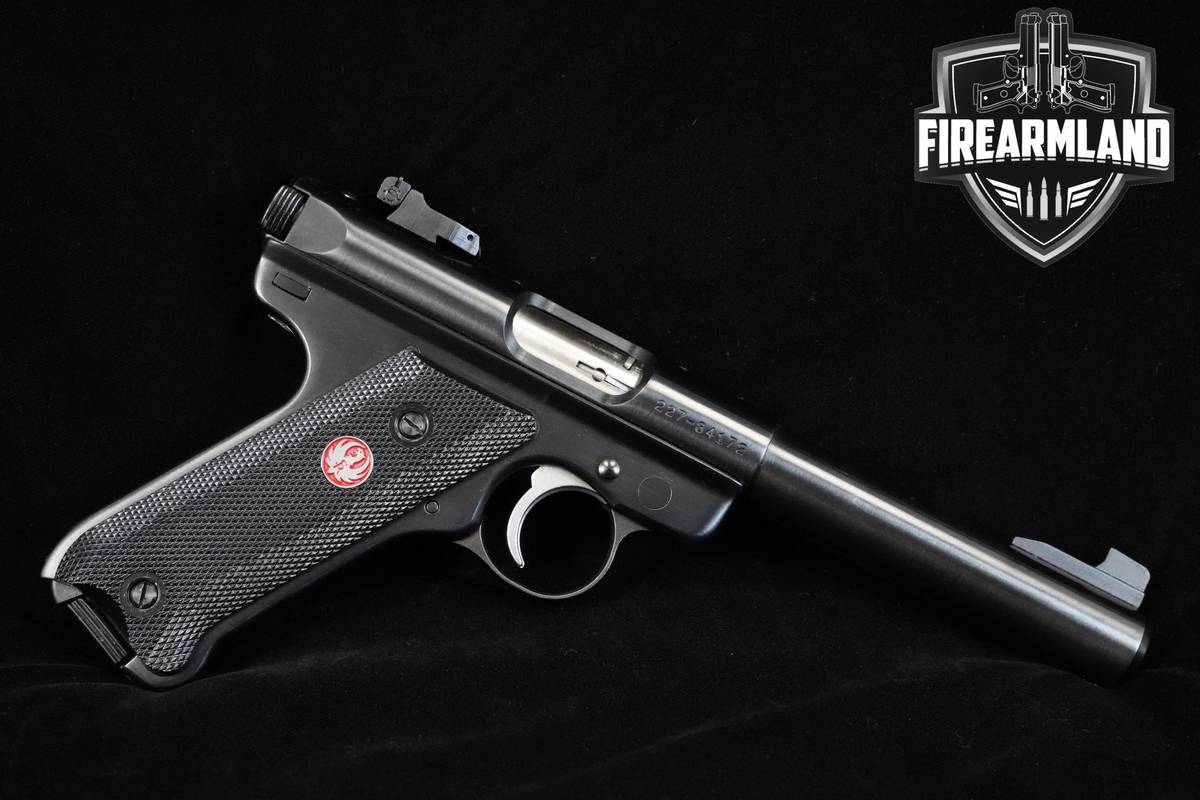 LIKE-NEW Ruger Mark III Target 22LR Blued Ruger-Mark III 2 MAGS & ORIG CASE