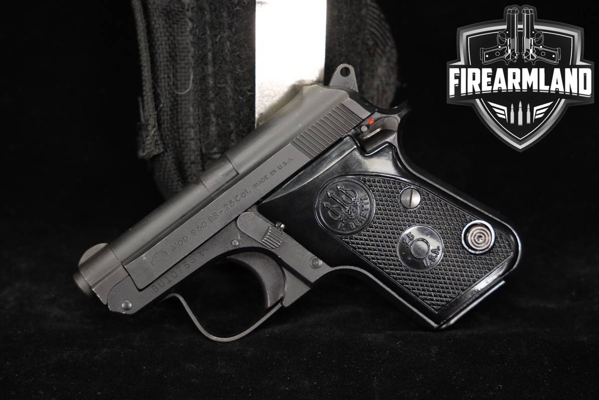 Beretta Model 950 BS Jetfire 25 ACP (6.35Mm) 2.4" Blued 950BS +HOLSTER