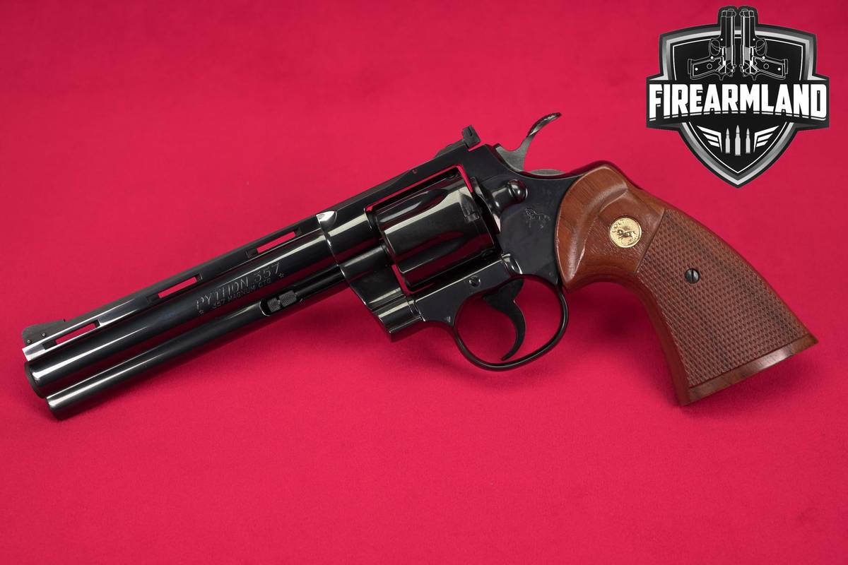 1980 Colt Python 357 Magnum 6" Royal Blue DA/SA