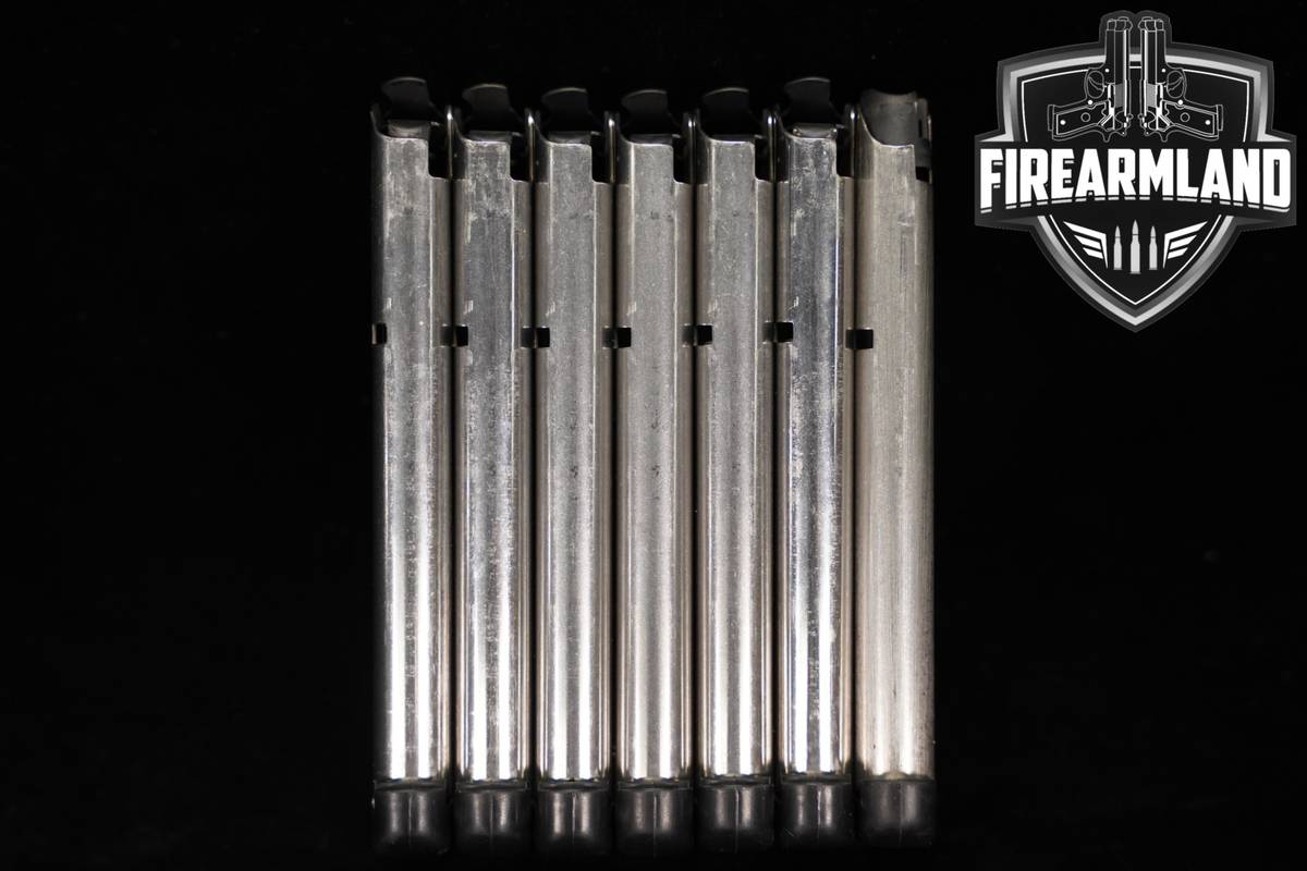 SEVEN (7) Wilson Combat 1911 9-Round 10mm Magazines Mags