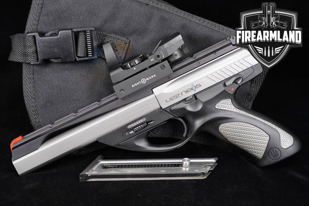 Beretta U22 Neos Inox 22LR 6" Two-Tone Silver & Black +2 MAGS & OPTIC