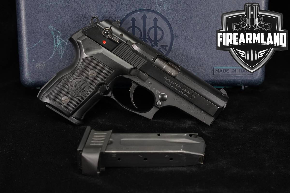 1998 P Beretta Mod 8040 F Mini Cougar 40 S&W 8040F +2 MAGS & ORIG CASE