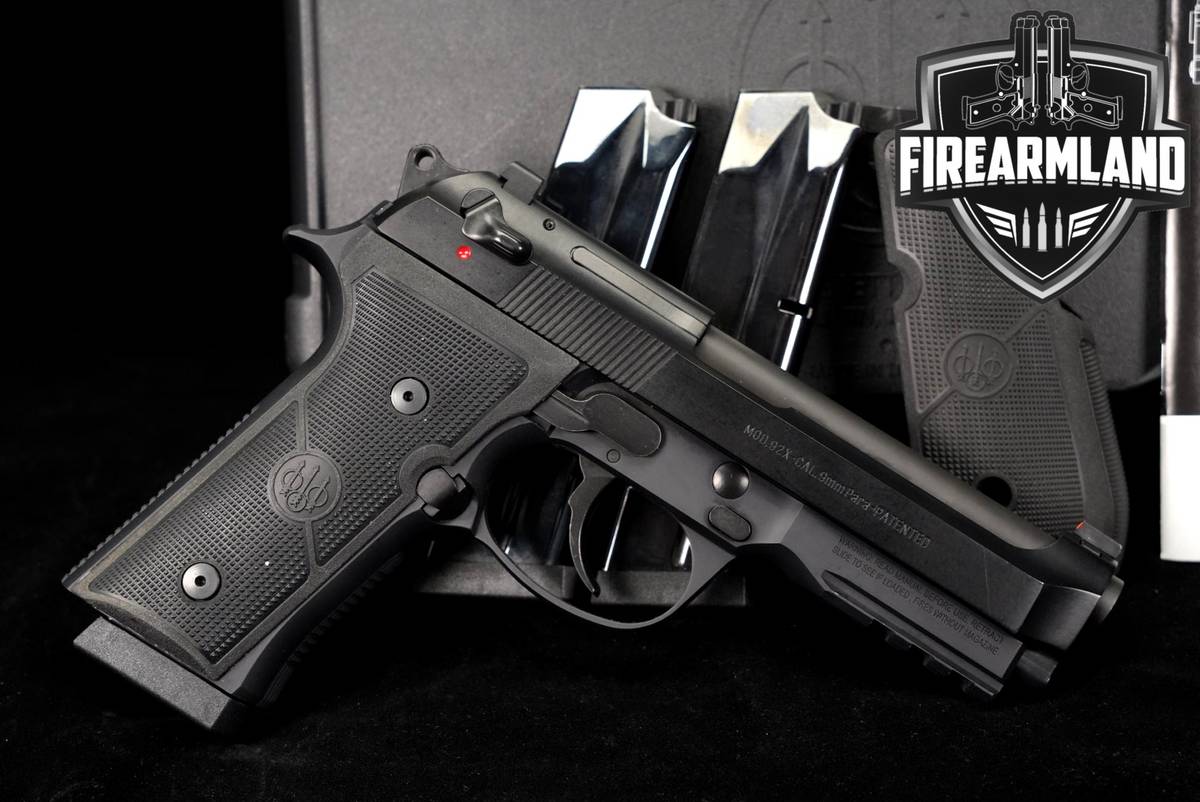 Beretta 92X Centurion 9mm 4.25 92 X +3 MAGS, ORIG CASE, GRIPS