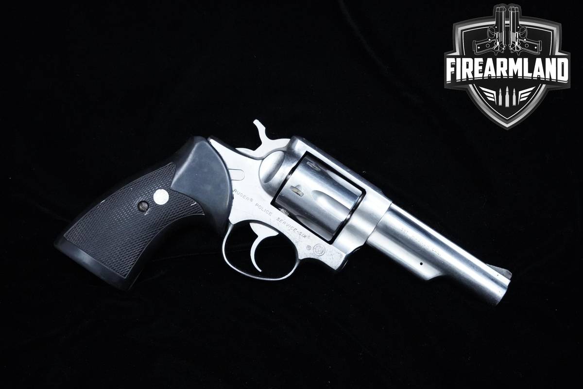 1984 Ruger Police Service-Six 357 Magnum 4" Stainless Steel Ruger Service-6