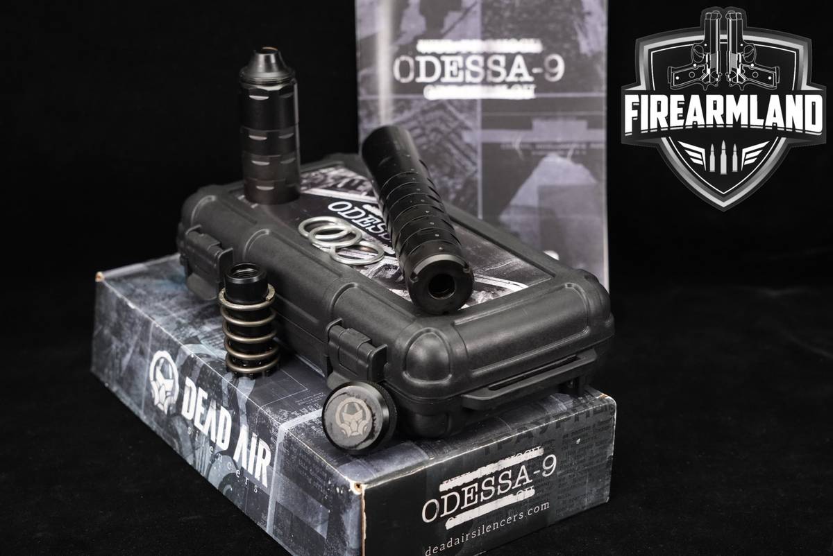 Dead Air Silencers Odessa-9 9mm Luger 8.25" Suppressor Silencer +ORIG CASE