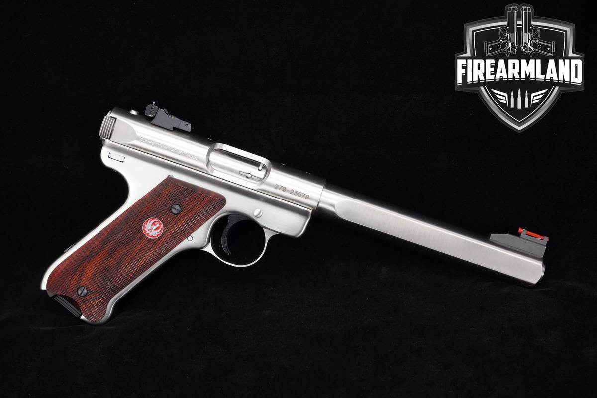 2009 Ruger Mark III Target 22LR 6.9" Stainless Steel Ruger +ORIG CASE