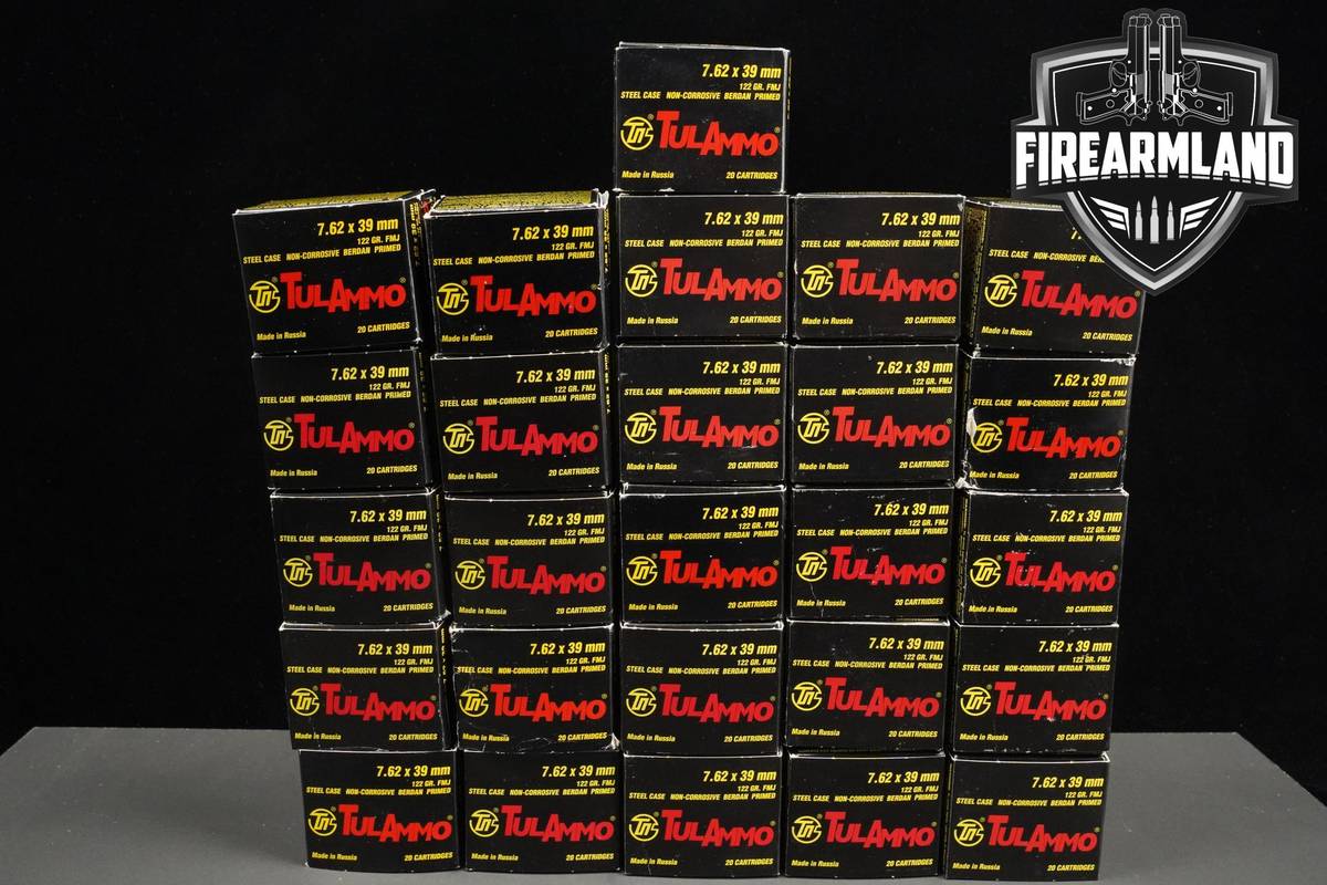 7.62x39 Ammo 762x39 Ammunition 520 ROUNDS