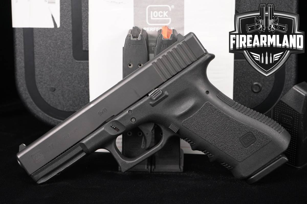 Glock 17 Gen3 G17 Gen 3 9mm 4.49 +THREE MAGS & ORIG CASE