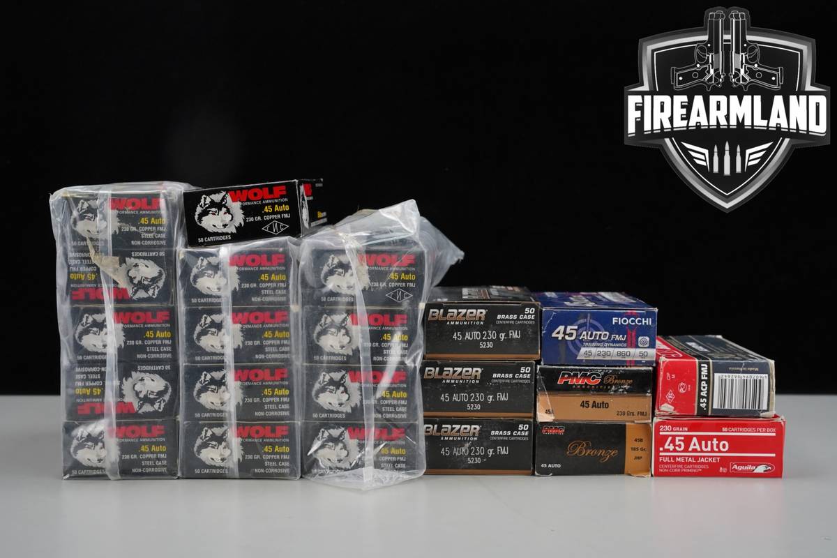 1,100 RDS! 45 ACP Ammo 45ACP