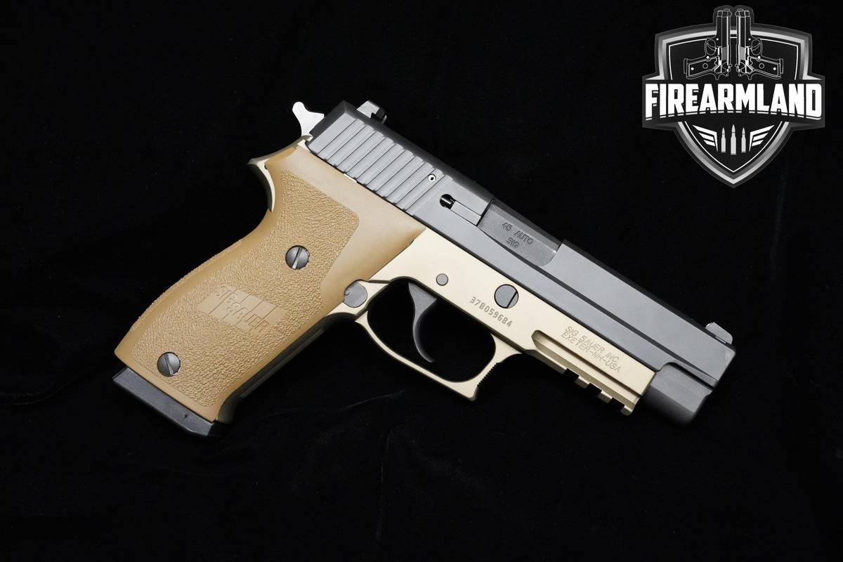 Sig Sauer P220 Two-Tone FDE 45 ACP 4.4" Two-Tone Sig-Sauer P220 P-220 DA/SA