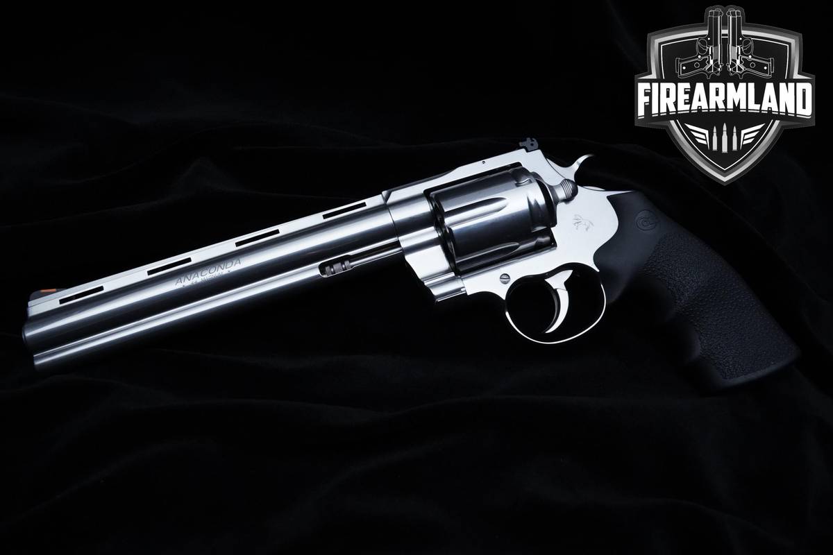 HAND CANNON! Colt Anaconda 44 Magnum 8" Polished Stainless Anaconda Colt