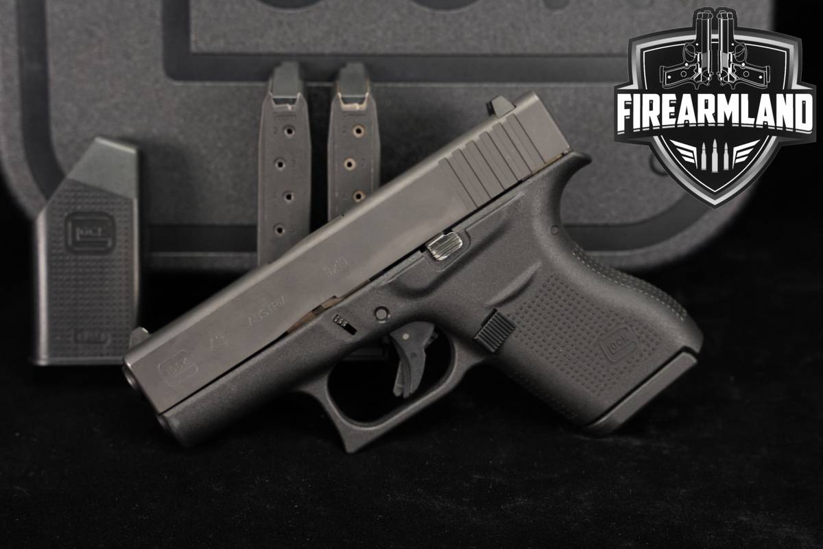 Glock 43 Slimline G43 9mm 3.41 +3 MAGS & ORIG CASE