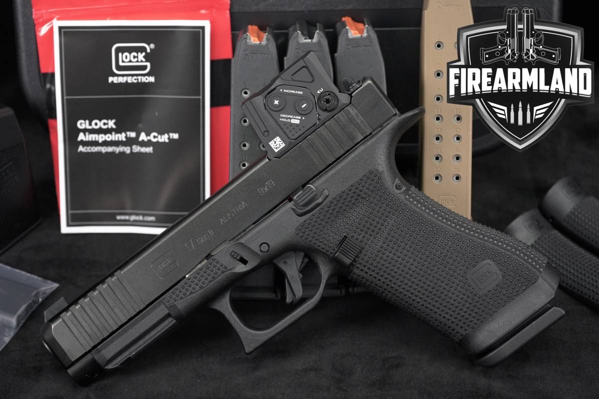 Glock 17 Gen6 G17 Gen 6 9mm+5 MAGS, ORIG CASE, AIMPOINT OPTIC