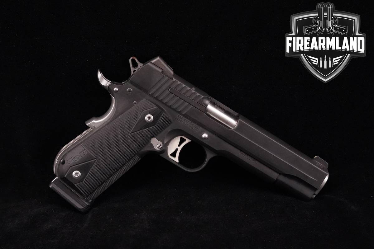 Sig Sauer 1911 Fastback Nightmare 45 ACP 5" Bobtail Hand-Fit +ORIG CASE