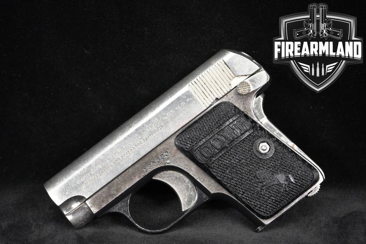 1918 Colt Model 1908 Vest Pocket Hammerless 25 ACP (6.35Mm)