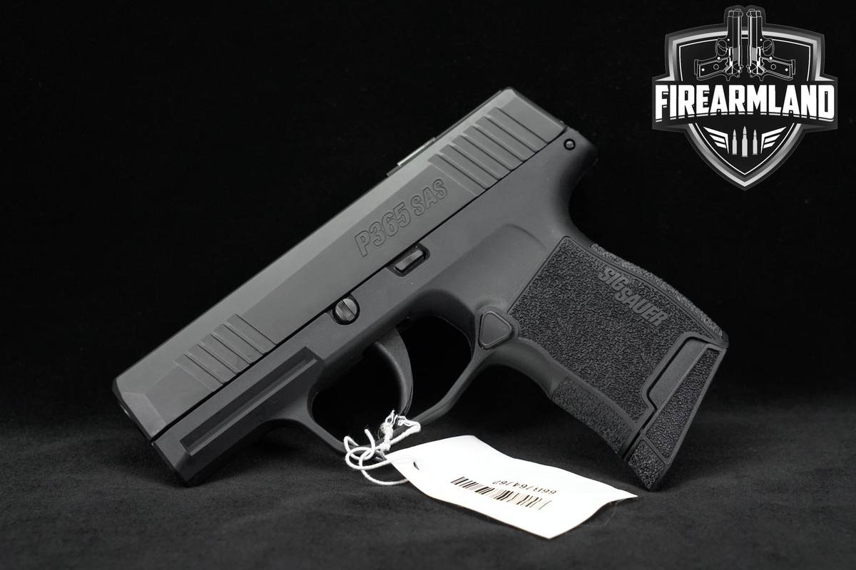 LIKE-NEW Sig Sauer P365 SAS 9mm 3.1" P-365 CCW +2 MAGS & ORIG CASE