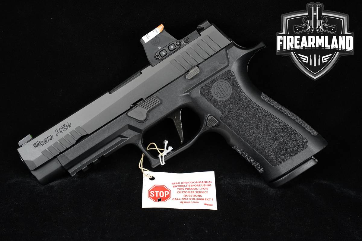 LIKE-NEW Sig Sauer P320 XSeries FULL 9mm 4.7" +3 MAGS, ORIG CASE & ROMEO-X