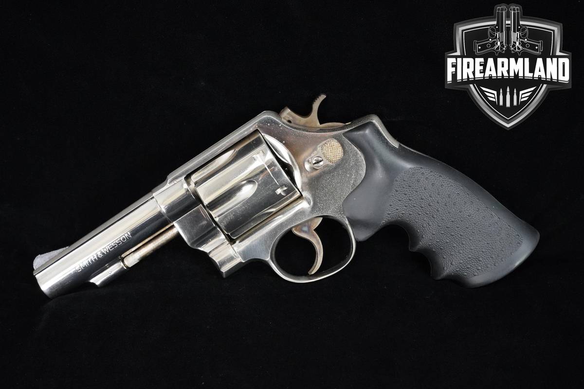 1973 Smith & Wesson Model 58 Military Police 41-Magnum 4" Nickel S&W 58