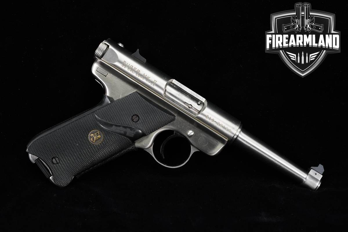 1993 Ruger Mark II Standard 22LR 4.75" Satin Stainless +ORIG CASE