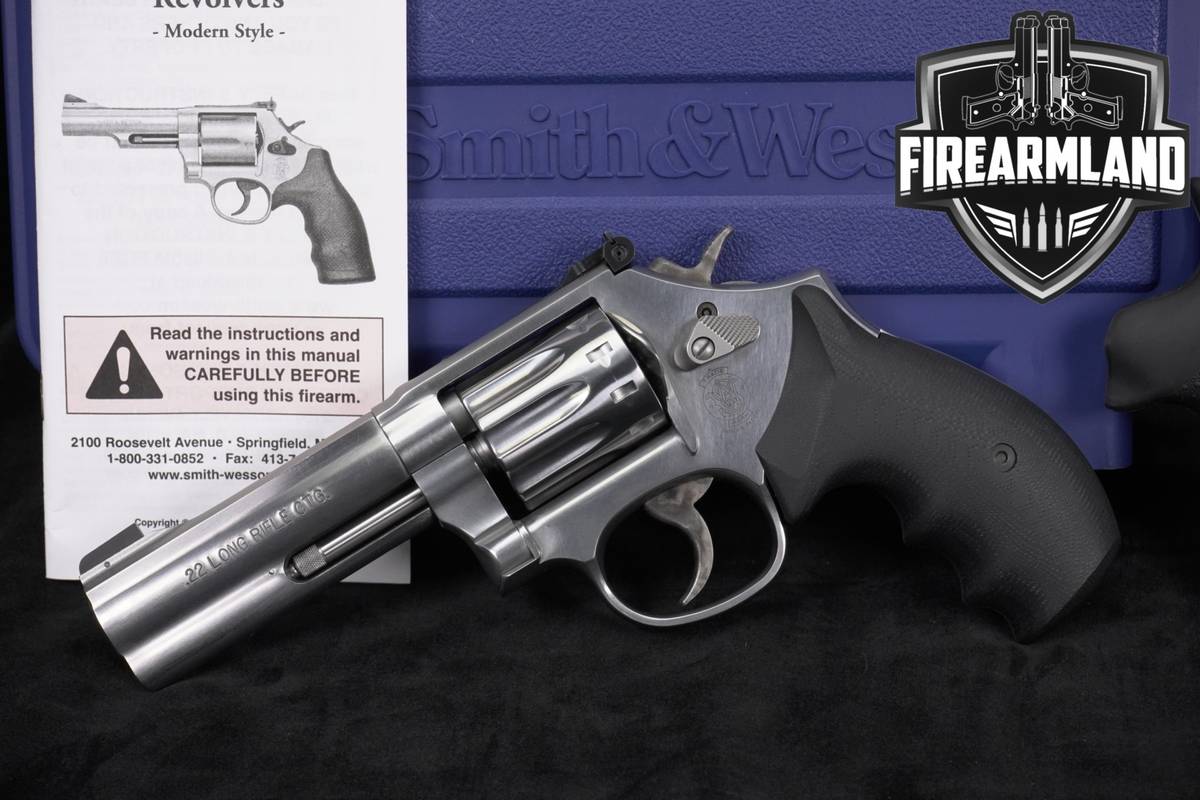 Smith & Wesson S&W Model 617-6 K-Frame 22LR 4" 10-SHOT M617 +ORIG CASE