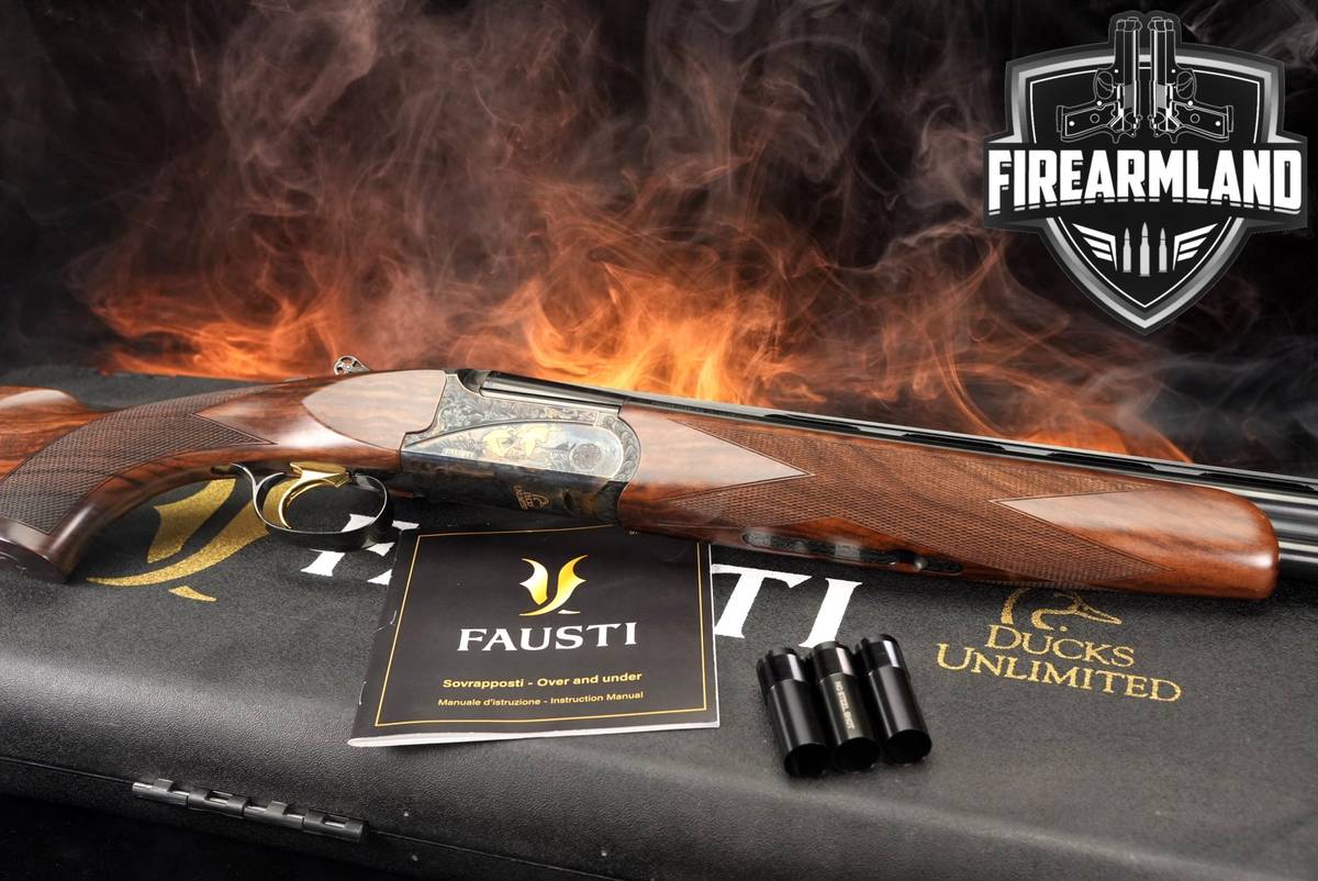 LIKE-NEW Fausti Ducks Unlimited 2023 20-Gauge 28" Case-Colored & Walnut 3"