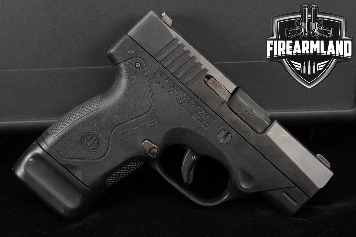 Beretta BU9 Nano 9mm 3.07" BU-9 +3 MAGS, CASE
