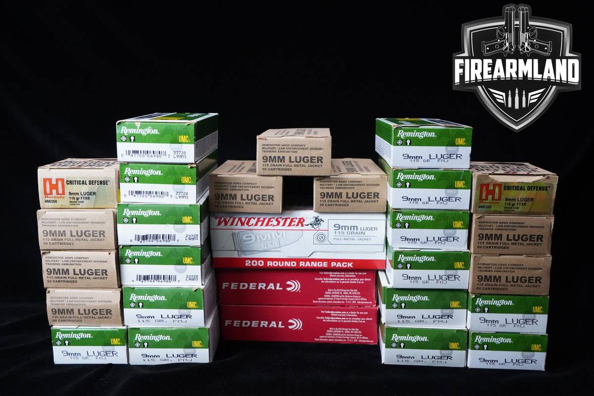 9mm Ammo 9 Ammo 1500 ROUNDS
