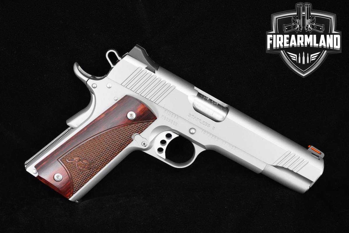 Kimber 1911 Stainless II 45 ACP 1911 5" Satin Silver Kimber-1911 +ORIG CASE